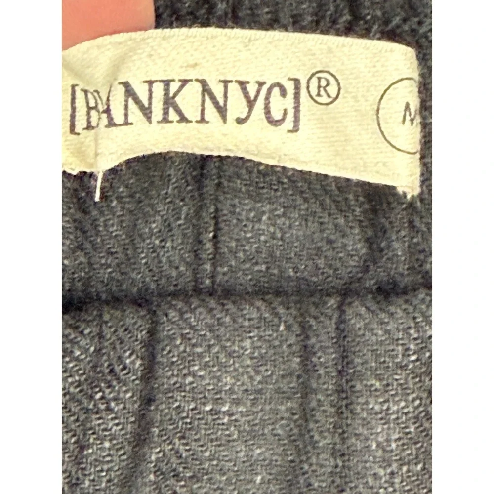 BlankNYC Linen‎ Blend Shorts Black Drawstring Elastic Waist Womens M